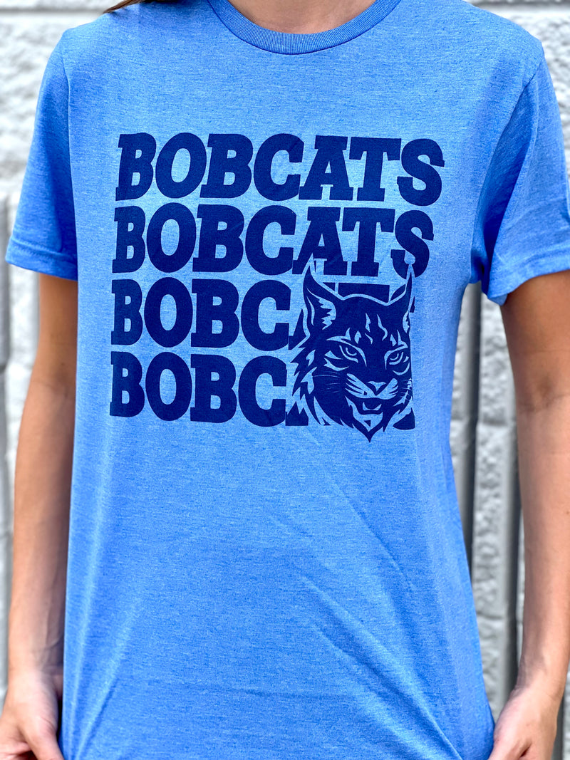 Bobcats Blue Tone on Tone Tee