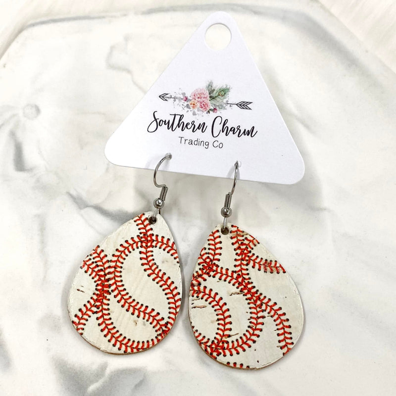 Baseball Corkies (3 Sizes Available) -Sports Earrings