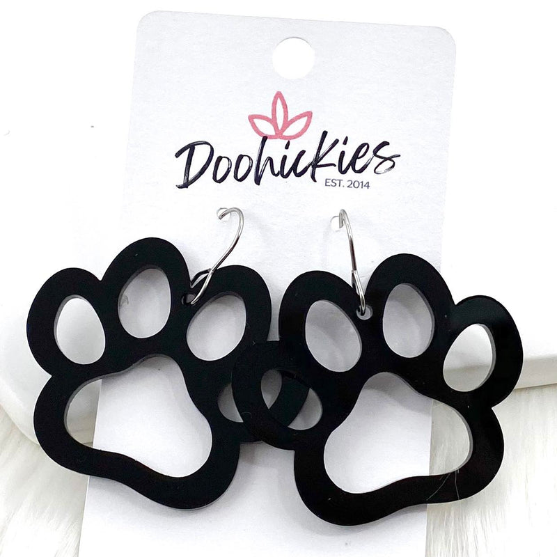 2" Custom Acrylic Cutout Paws -Spirit Earrings