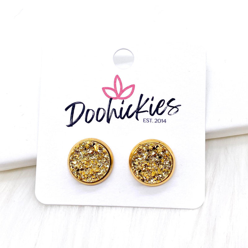 12mm Sparkle Spirit Studs -Sports Earrings