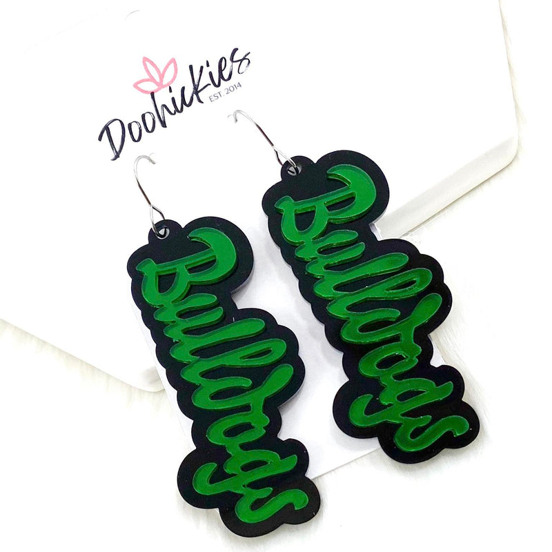 2.75" Custom Layered Mascot Acrylics (Comment w/Mascots) - Spirit Earrings