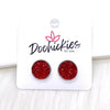 12mm Sparkle Spirit Studs -Sports Earrings