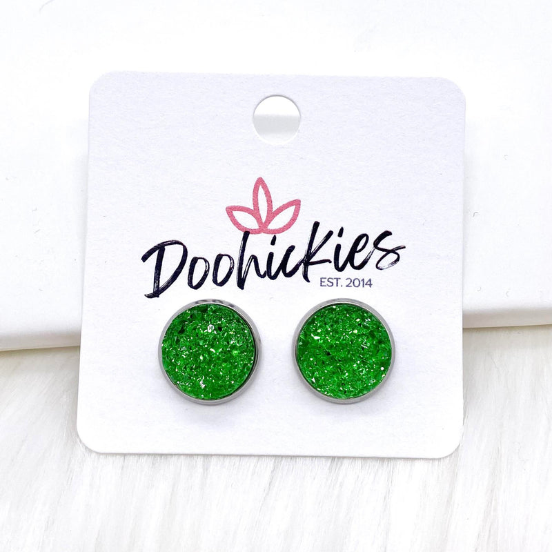 12mm Sparkle Spirit Studs -Sports Earrings