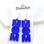 2" Shiny Basketball Mom -Sports Earrings