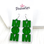 2" Shiny Basketball Mom -Sports Earrings