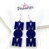 2" Shiny Basketball Mom -Sports Earrings