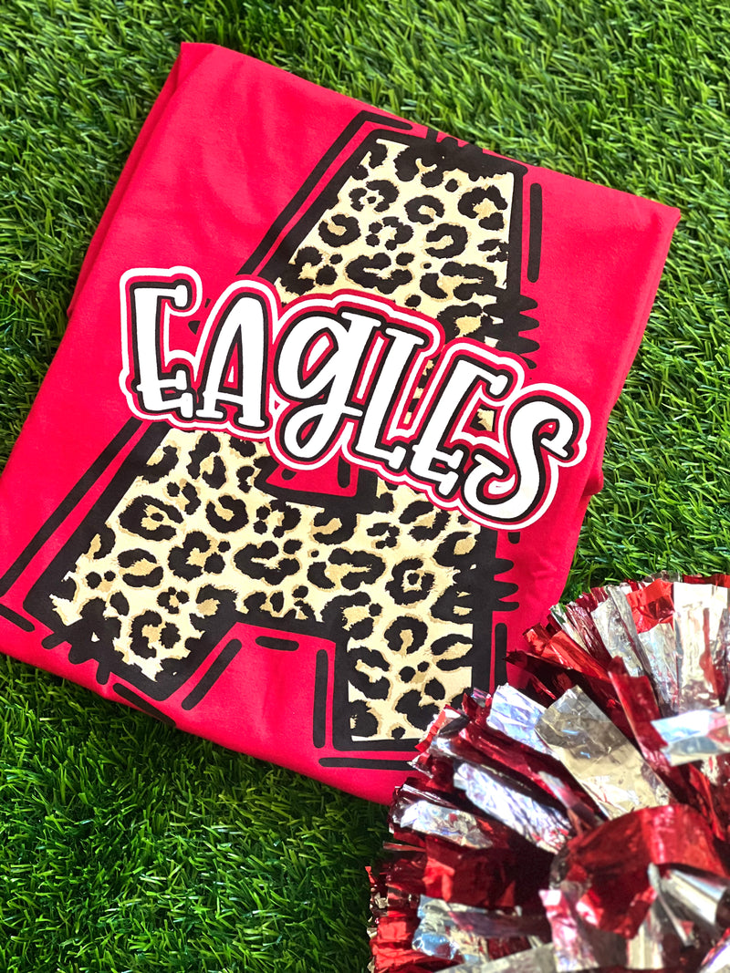 A Eagles Leopard Varsity Tee