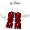 2" Shiny Basketball Mom -Sports Earrings