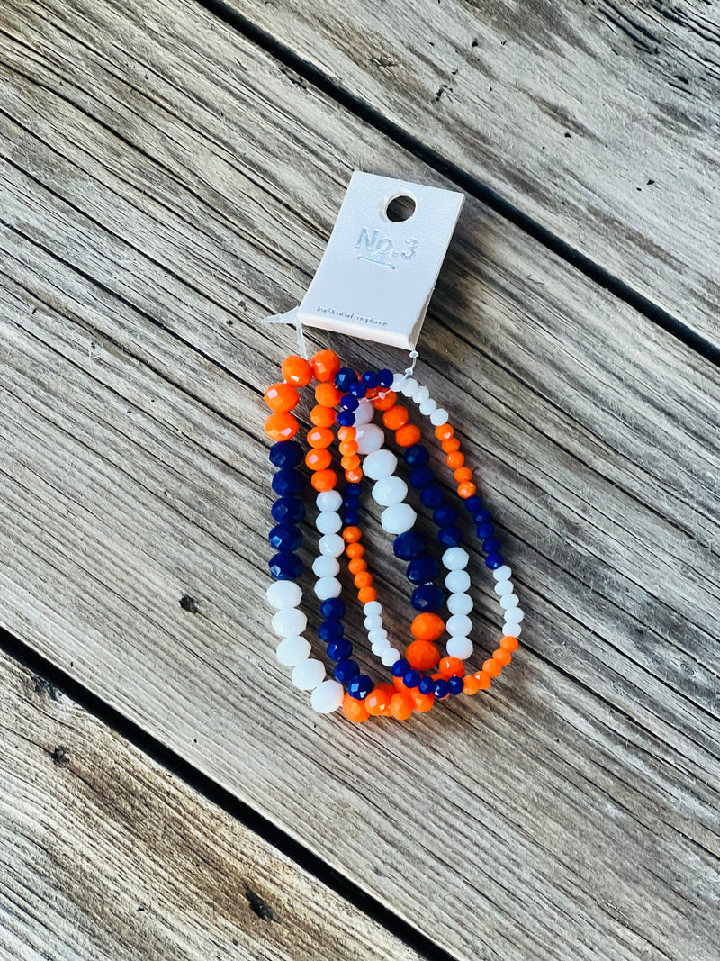 Blue & Orange Mini Spirit Stack Bracelets