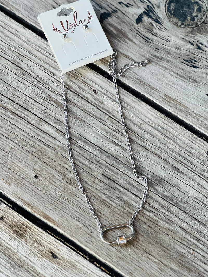 Bling Clasp Shortie Necklace