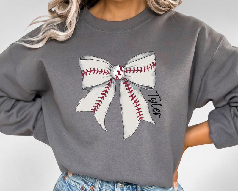 PREORDER | Baseball Bow Custom Sweatshirt