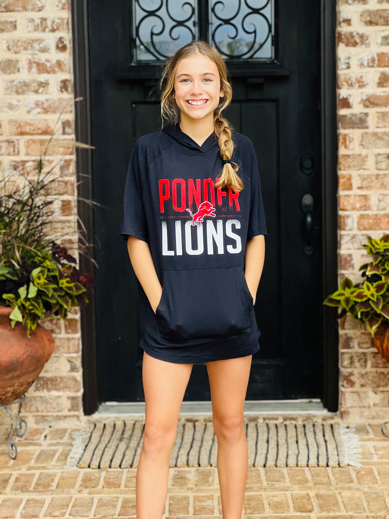 Ponder Lions Short Sleeve Hoodie