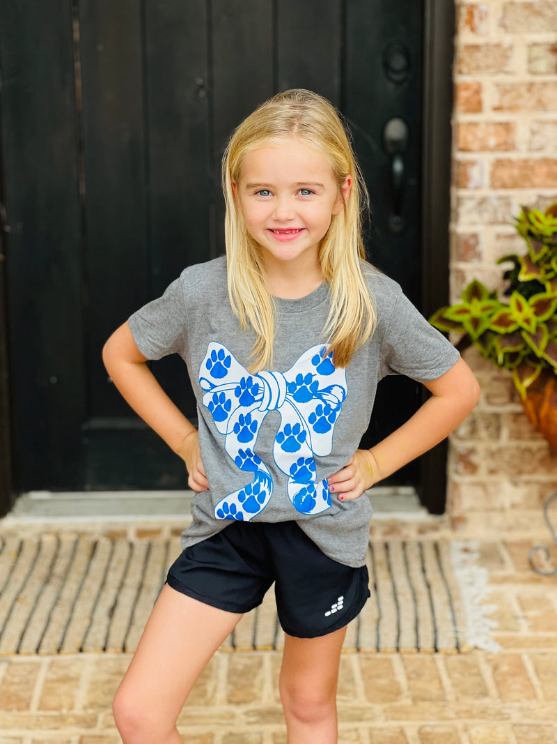 Youth & Adult Bobcat Mascot Bow Tee