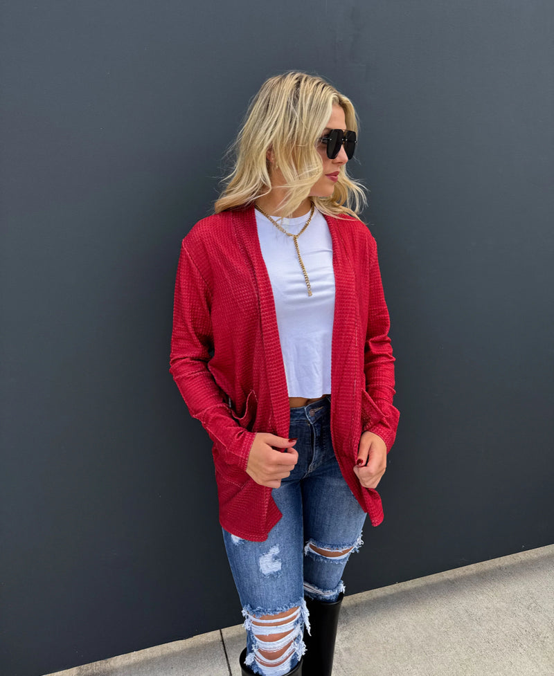 Lola Red Cardigan