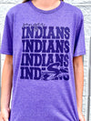 Indians Purple Tone on Tone Tee