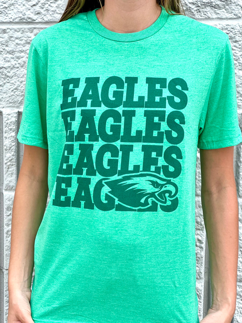 Eagles Green Tone on Tone Tee