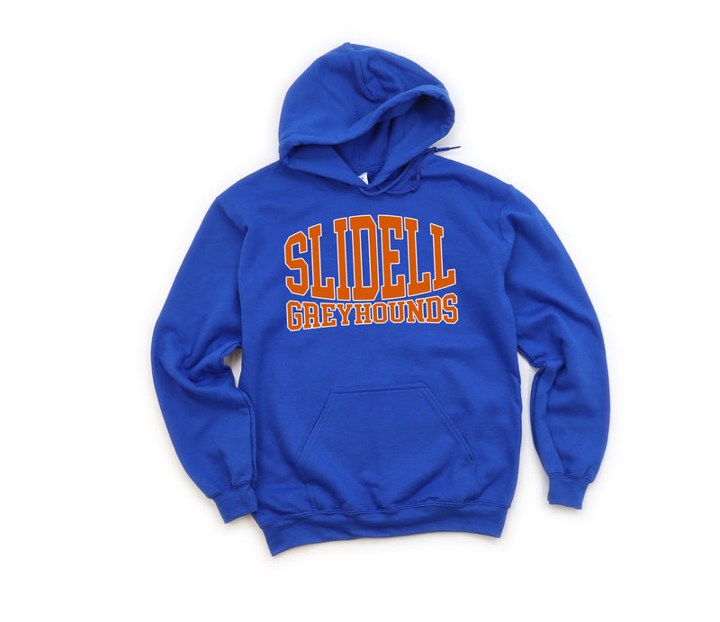 Slidell Greyhounds Stretch Font Hoodie