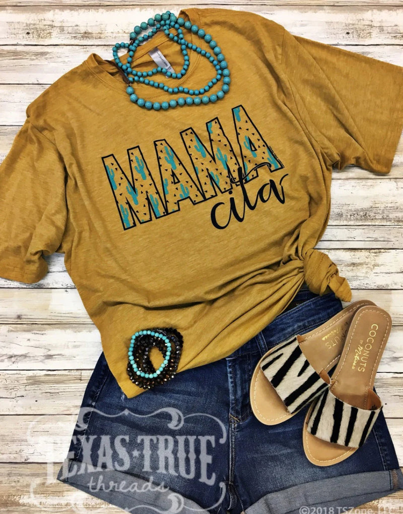 Antique Gold Mamacita Tee