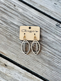 Sports Wood Outline Earrings