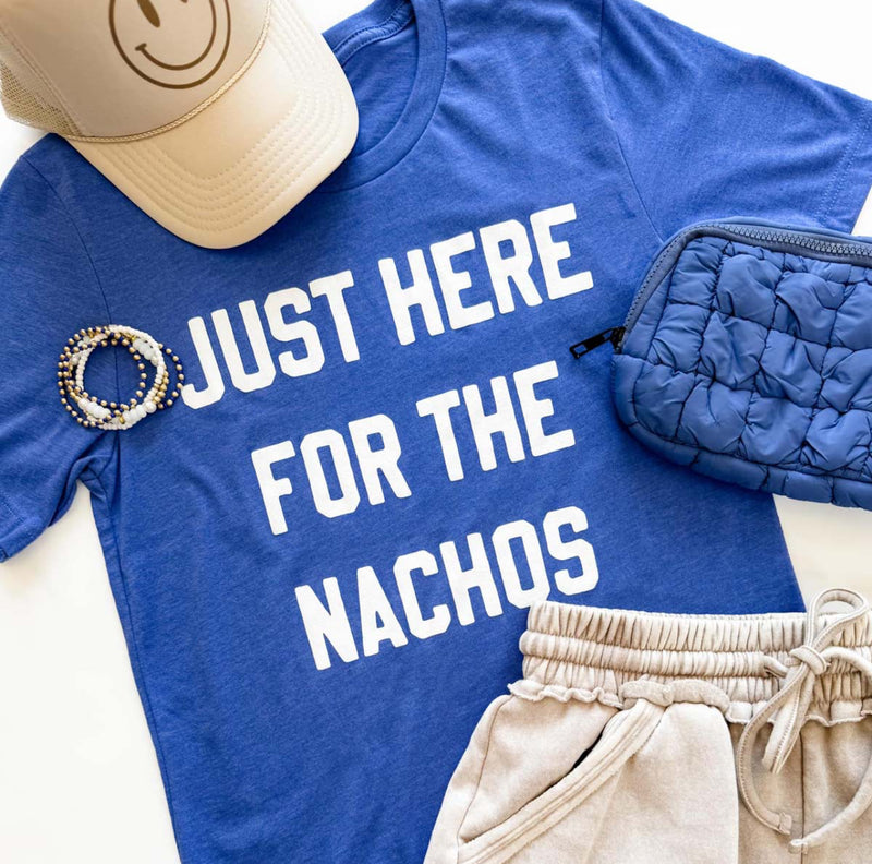 Just Here for the Nachos Royal Tee