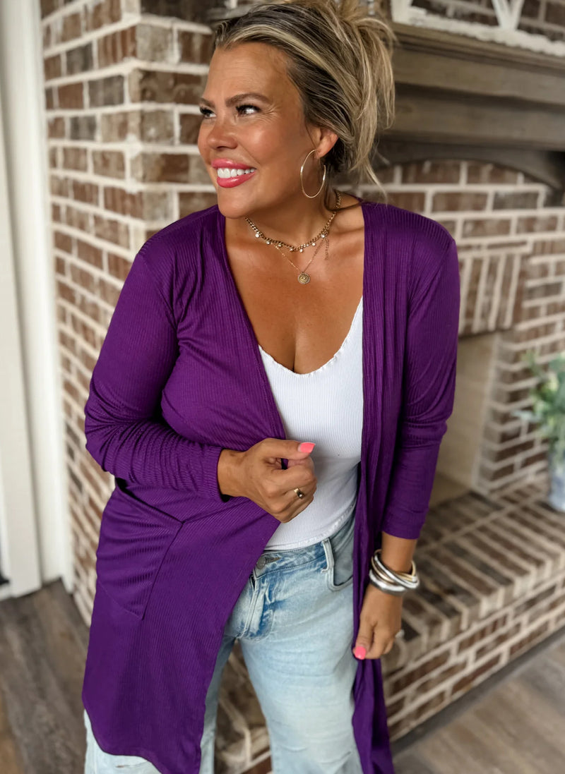 Purple Sierra Cardigan