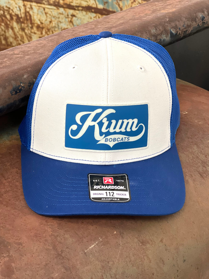 Krum Bobcats Silicone Patch Richardson Hat