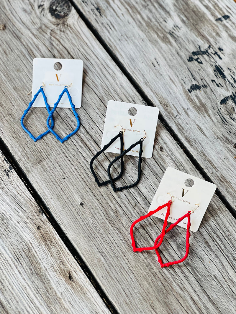 Matte Ridged Foxy Earrings