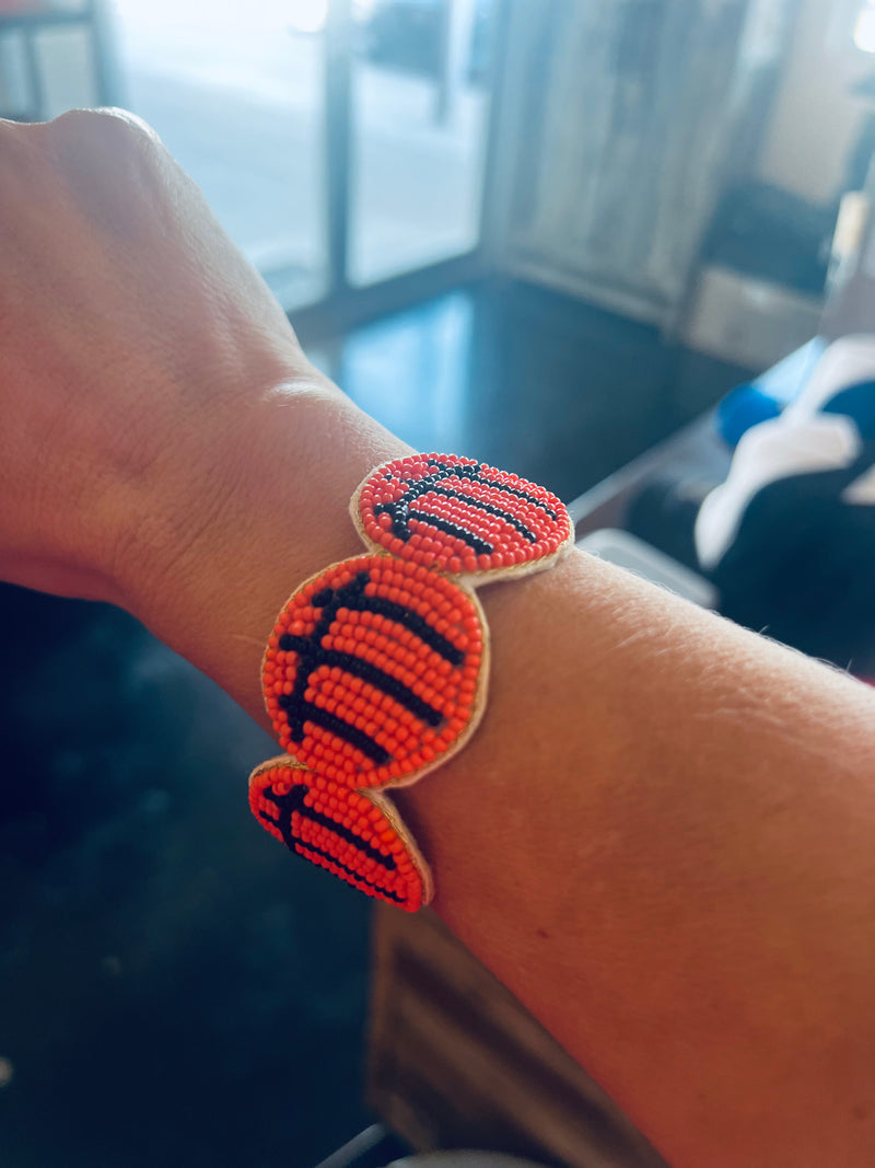 Basketball Beaded Bracelets