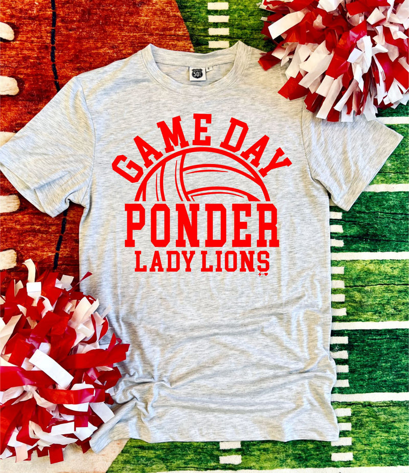 Gameday Ponder Arch Volleyball Tee