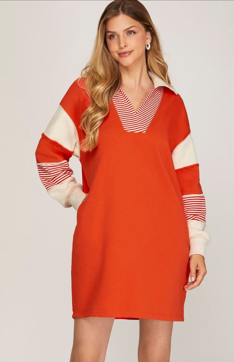 Tango Red Read Between the Lines Dress