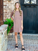 Youth Mocha Babydoll Dress