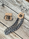 Burnished Silver Bead MultiStrand Necklace