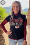 Red & Black Pep Rally Mesh Top