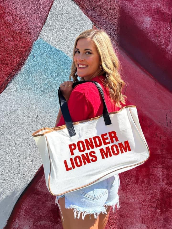 Ponder Lions Mom Canvas Tote