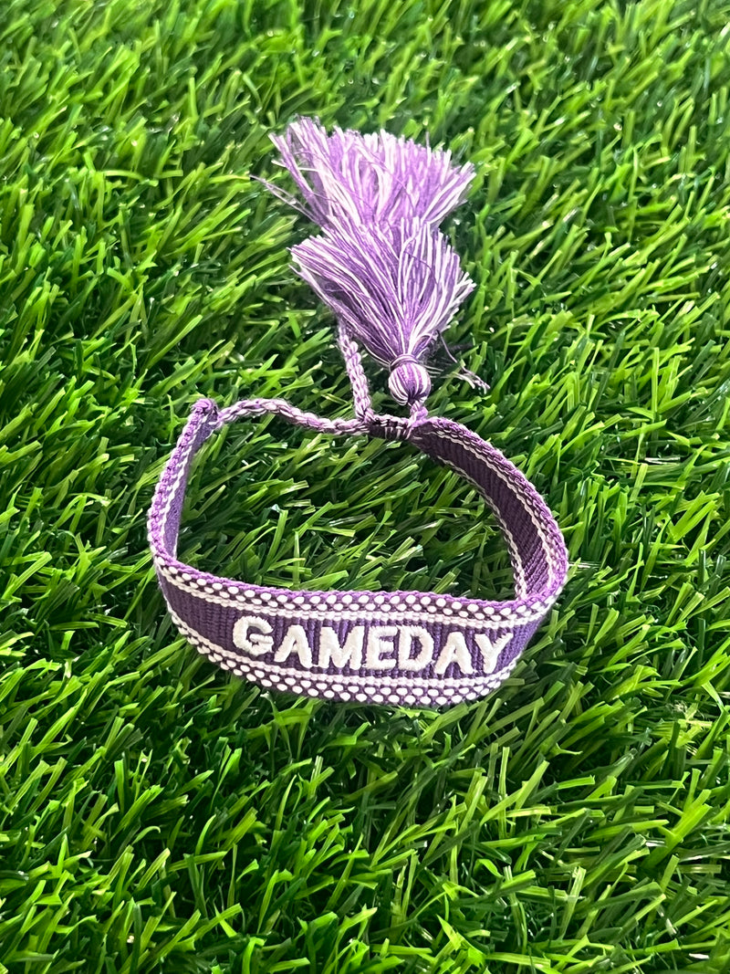 Purple Gameday Statement Bracelets