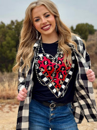 Be Kind Leopard Heart Long Sleeve Tee & Sweatshirt