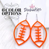 2" Custom Acrylic Cutout Footballs -Sports Earrings