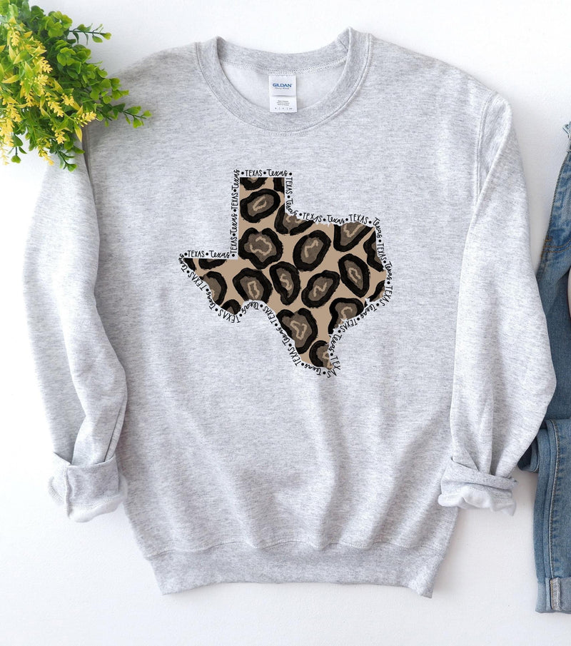 Texas Fun Leopard Sweatshirt
