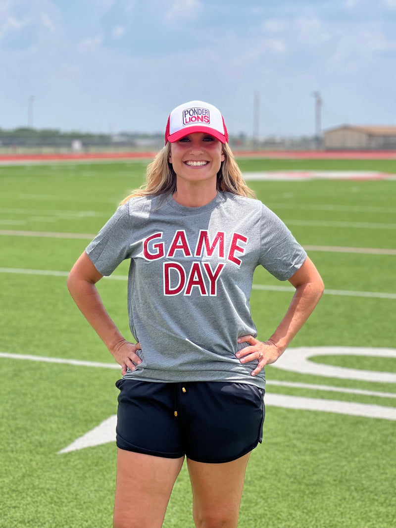 Red Game Day Glitter Tee (youth & adult)