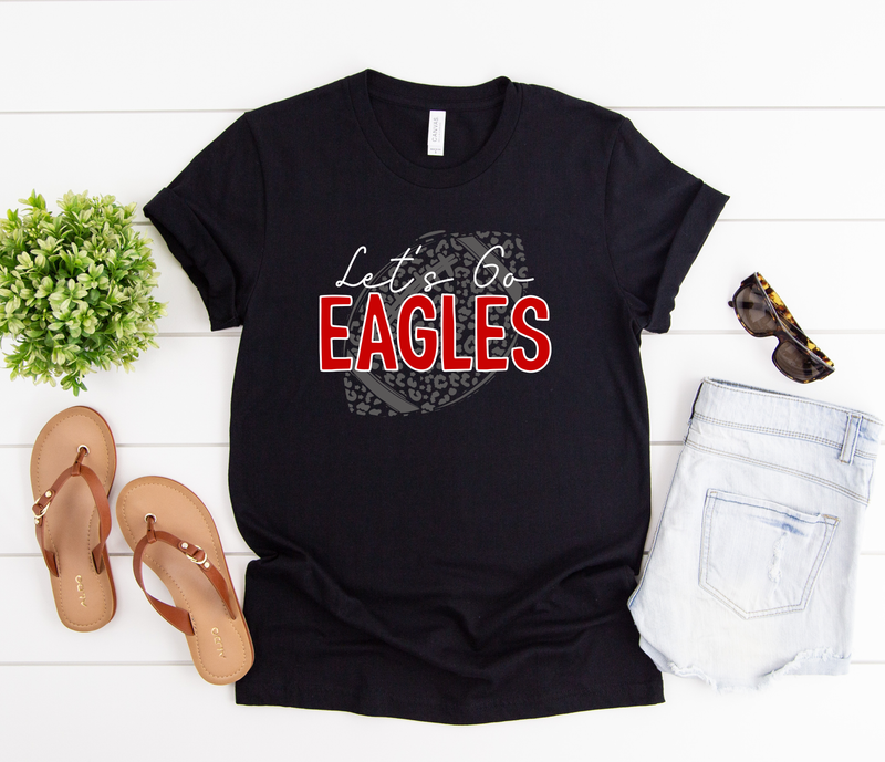 Let’s Go Red Eagles Fball Tee