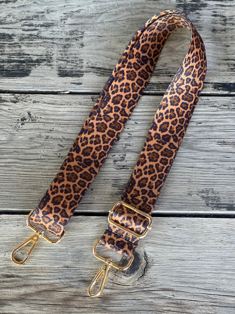 Faye Dark Leopard Bag Strap