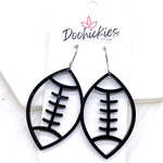 2" Custom Acrylic Cutout Footballs -Sports Earrings