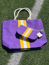 Campus Stripe Cosmetic Purple/White/Yellow