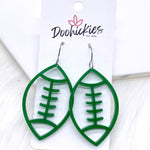 2" Custom Acrylic Cutout Footballs -Sports Earrings