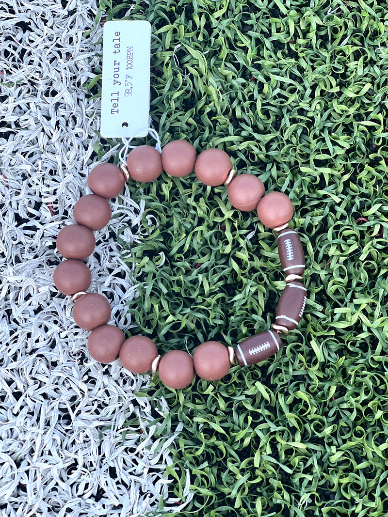 Matte Football Bracelet