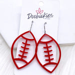 2" Custom Acrylic Cutout Footballs -Sports Earrings