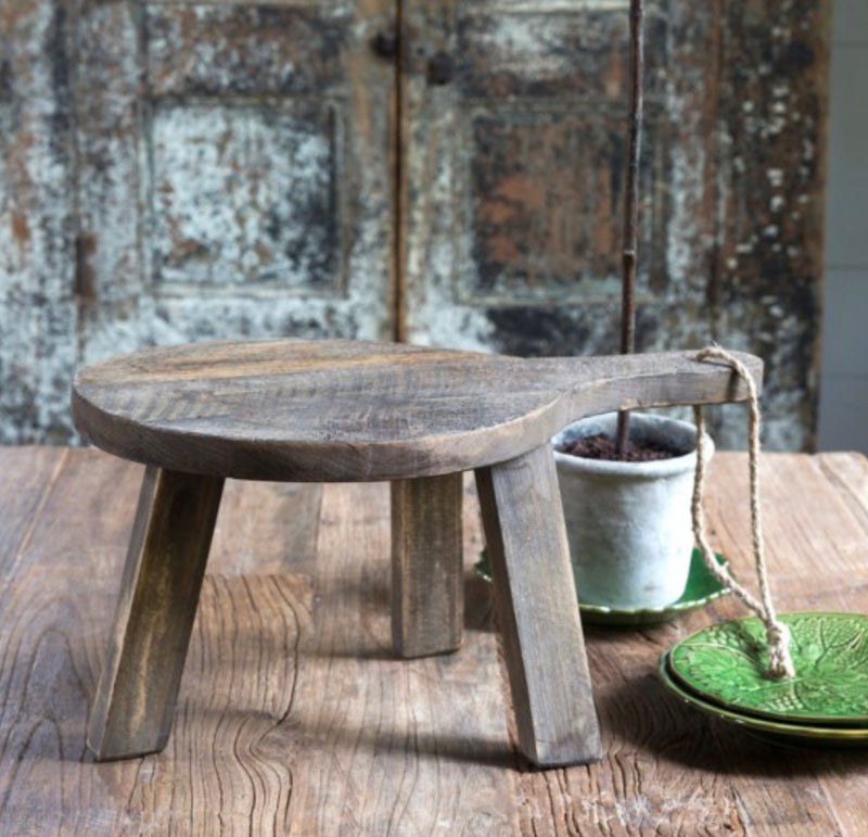 Round Wooden Cheese Board Riser