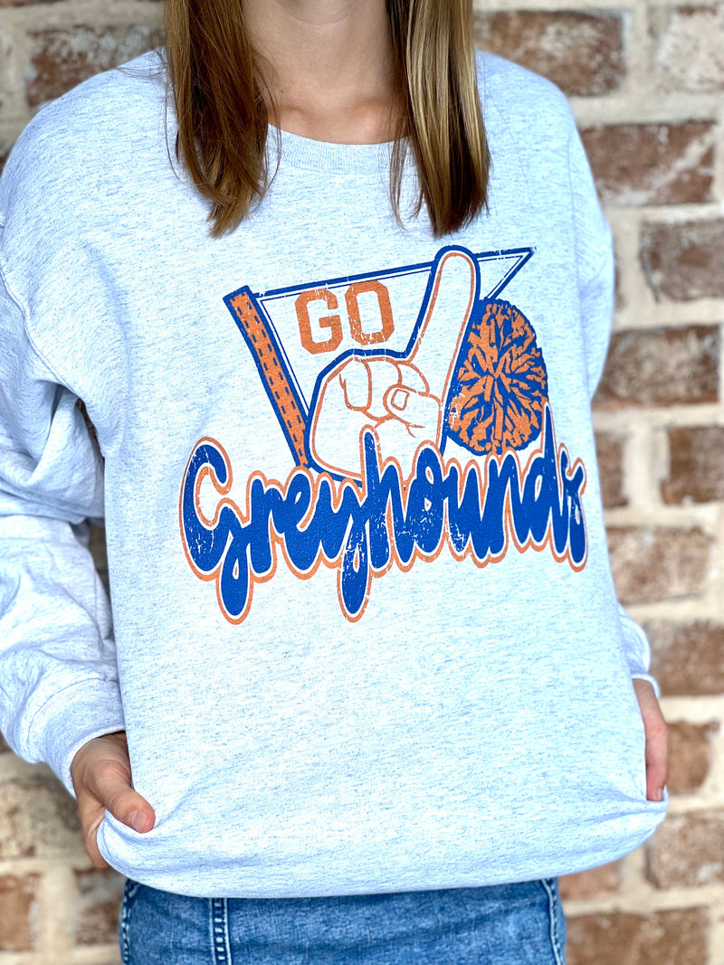 Go Greyhounds Pennant Crew Sweatshirt