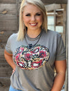 Callie’s Grey Floral Pumpkin Tee