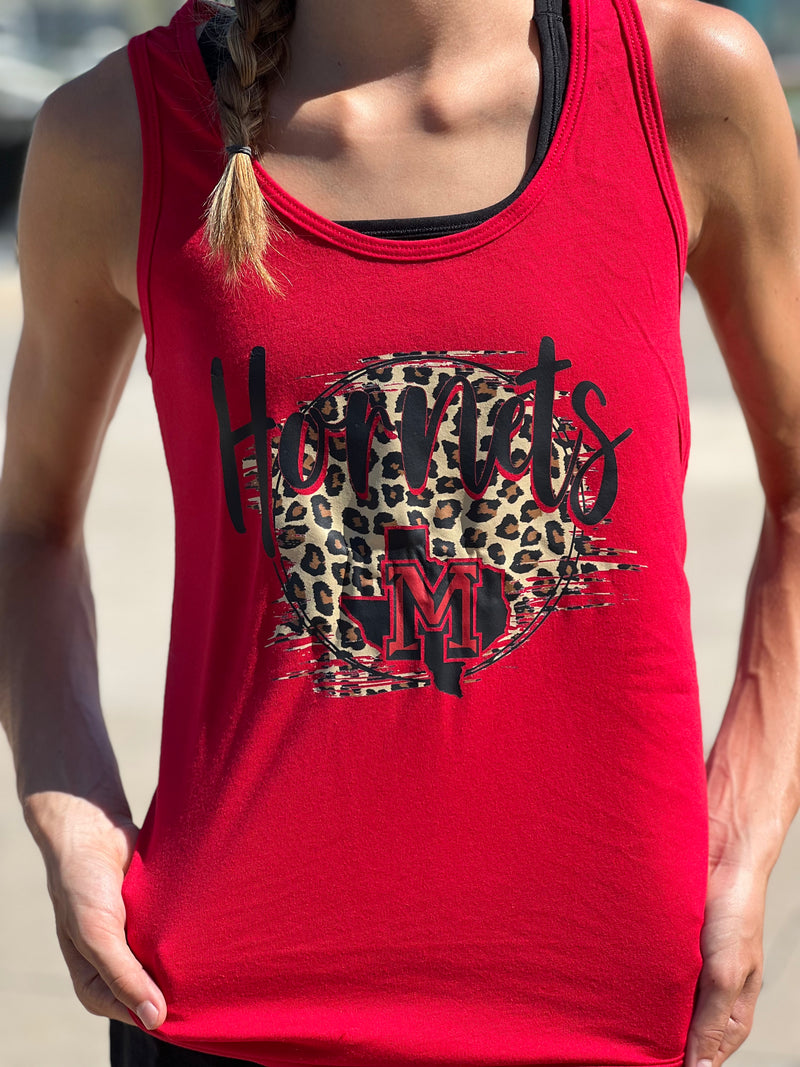 Muenster Hornets Leopard Mascot Tank